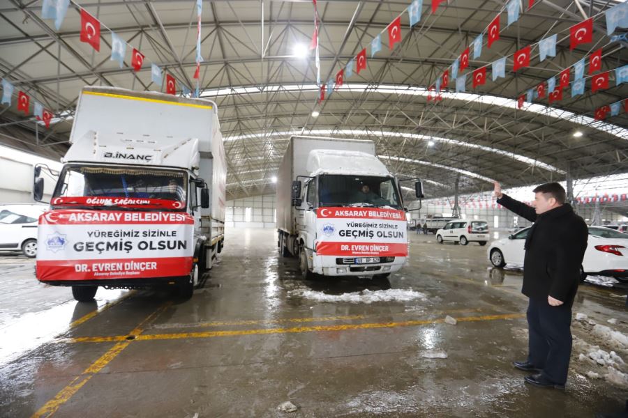 BAŞKAN DİNÇER; ‘’DEPREM BÖLGESİNE TÜM İMKANLARIMIZI SEFERBER EDİYORUZ’’