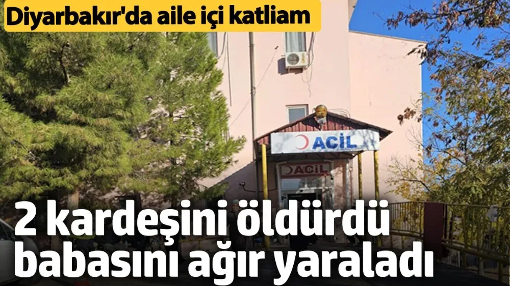  2 kardeşini öldürdü, babasını ağır yaraladı