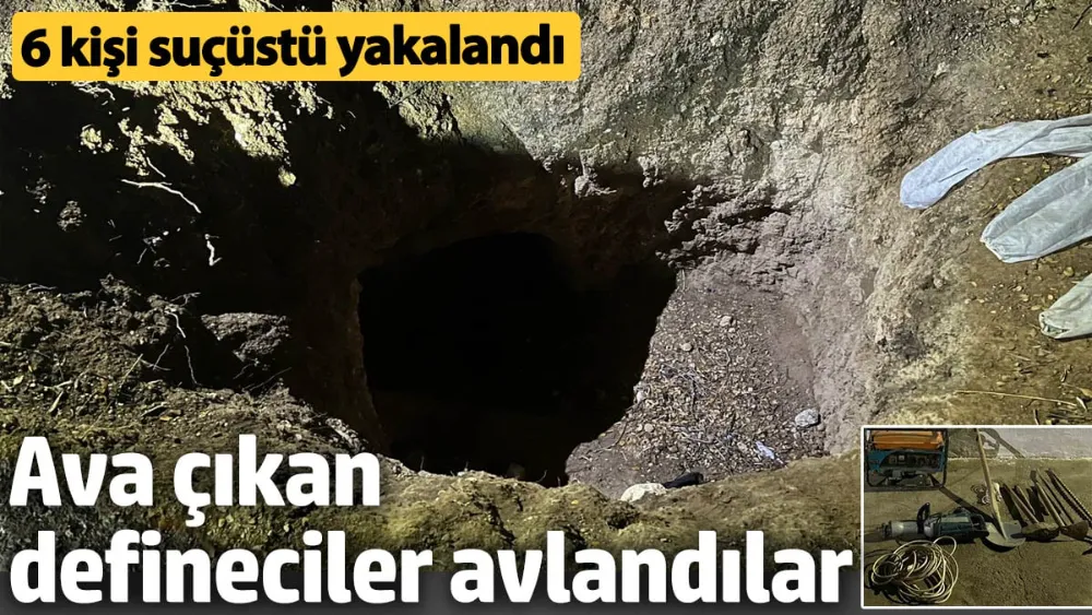 Didim’de defineciler kazdıkları kuyuda yakalandılar