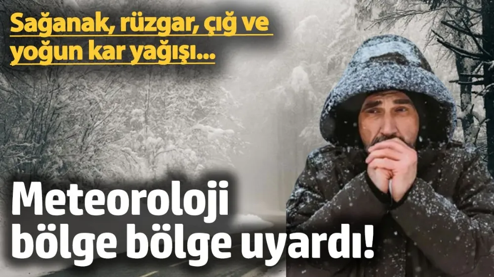 Meteoroloji bölge bölge uyardı! 