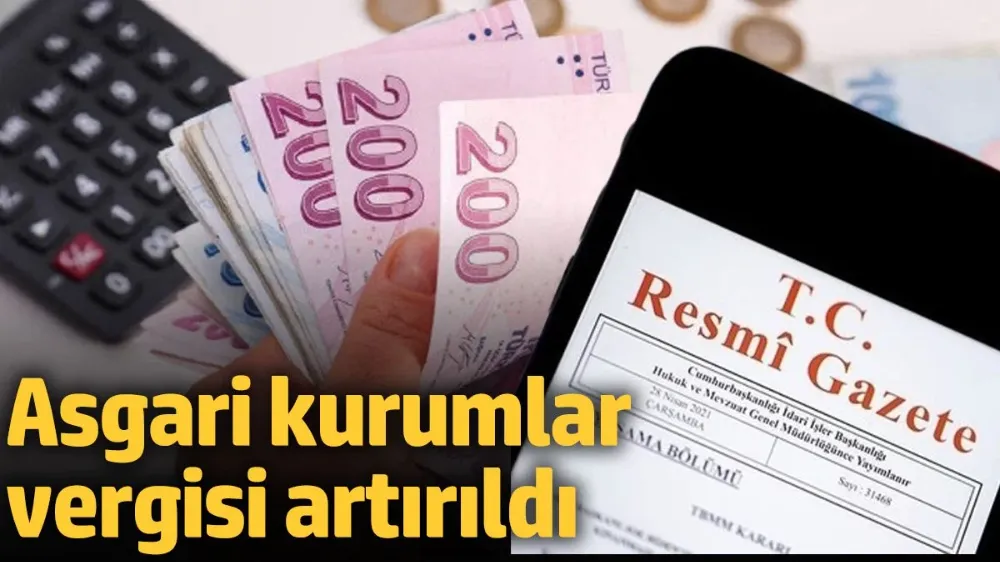 Asgari kurumlar vergisi yüzde 15