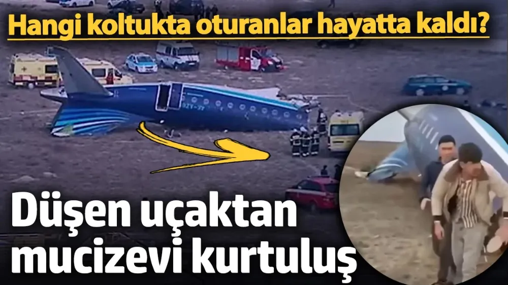 Düşen uçaktan mucizevi kurtuluş! 