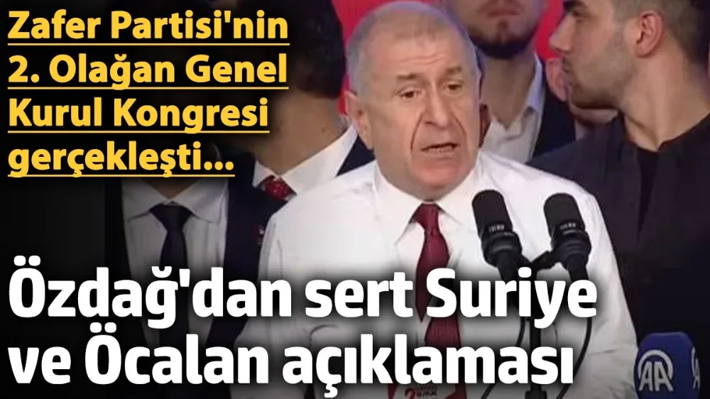 Ümit Özdağ kongrede konuştu