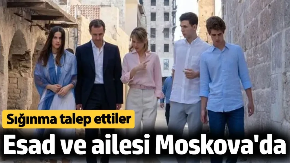 Esad ve ailesi Rusya