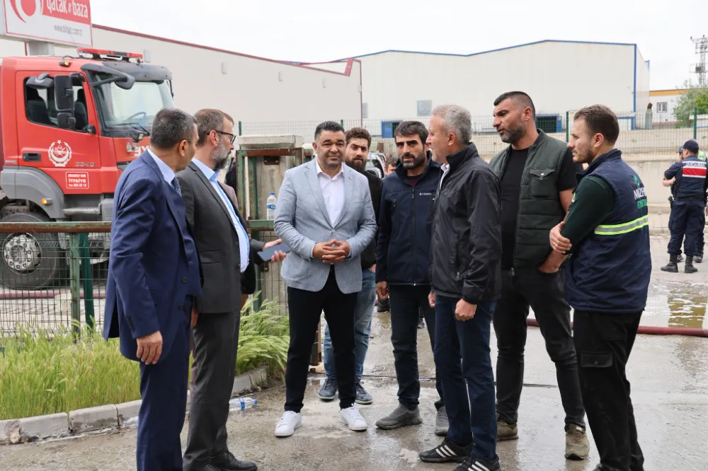 KOÇAŞ, Yangın Yerini Yerinde İnceledi
