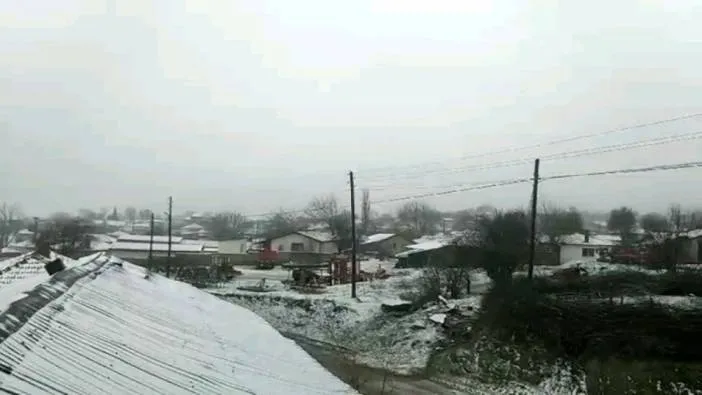 Edirne’de beklenen kar yağışı başladı
