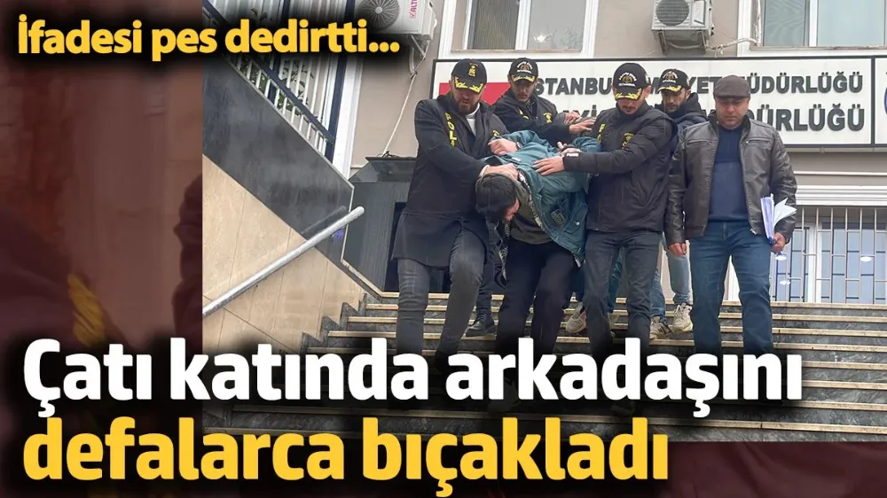 Çatı katında arkadaşını öldürdü