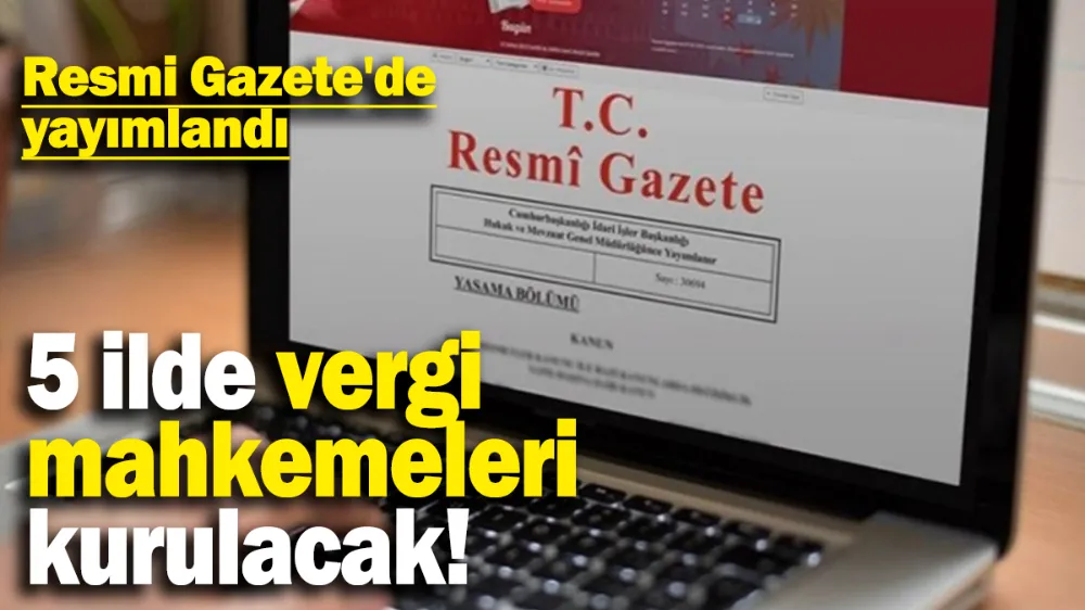 5 ilde vergi mahkemeleri kurulacak