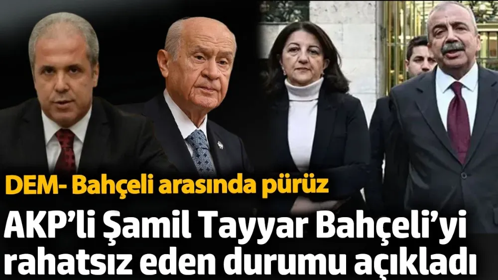 DEM- Bahçeli arasında pürüz