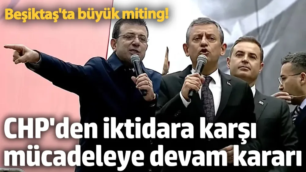 Beşiktaş Belediyesi önünde Demokrasi Mitingi...