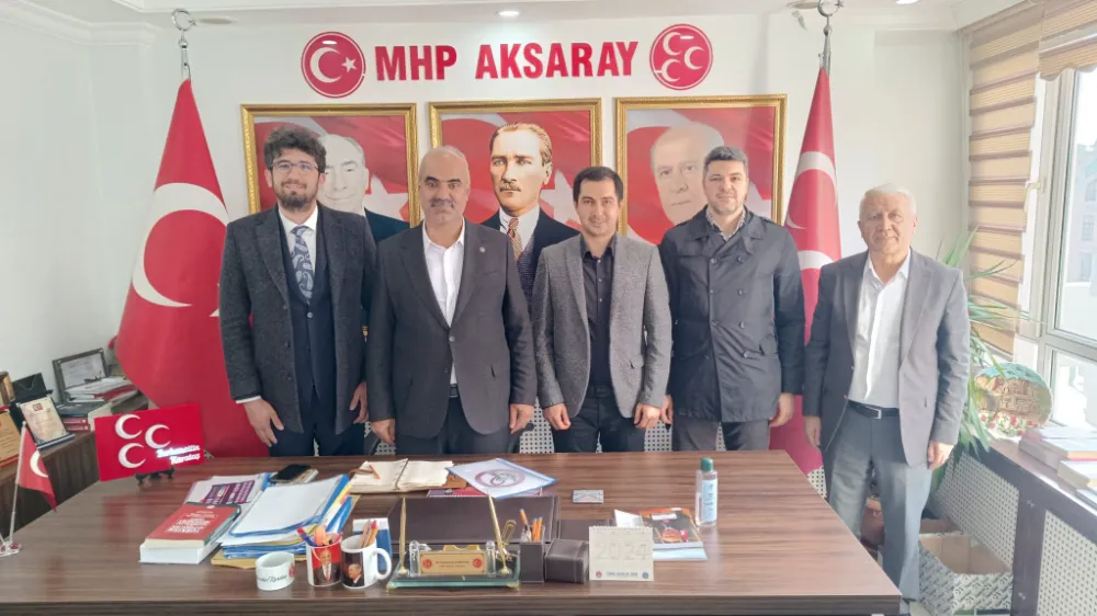 Aksaray 34. Bölge Eczacılar Odası’ndan MHP İl Başkanlığına Ziyaret