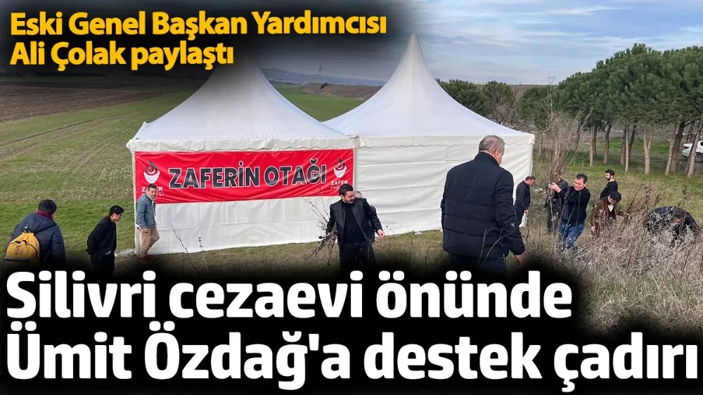 Silivri cezaevi önünde Ümit Özdağ