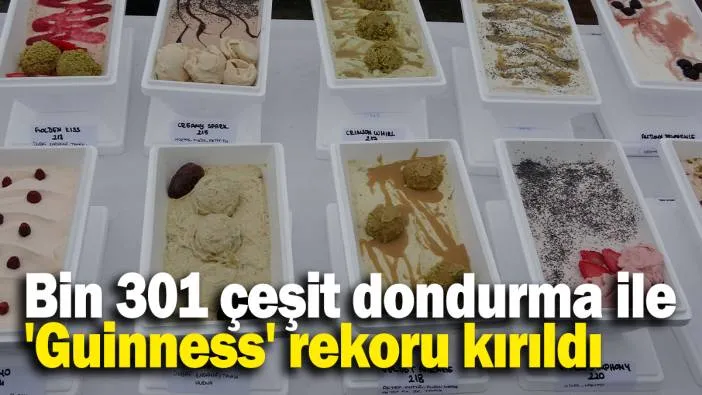 Bin 301 çeşit dondurma ile 