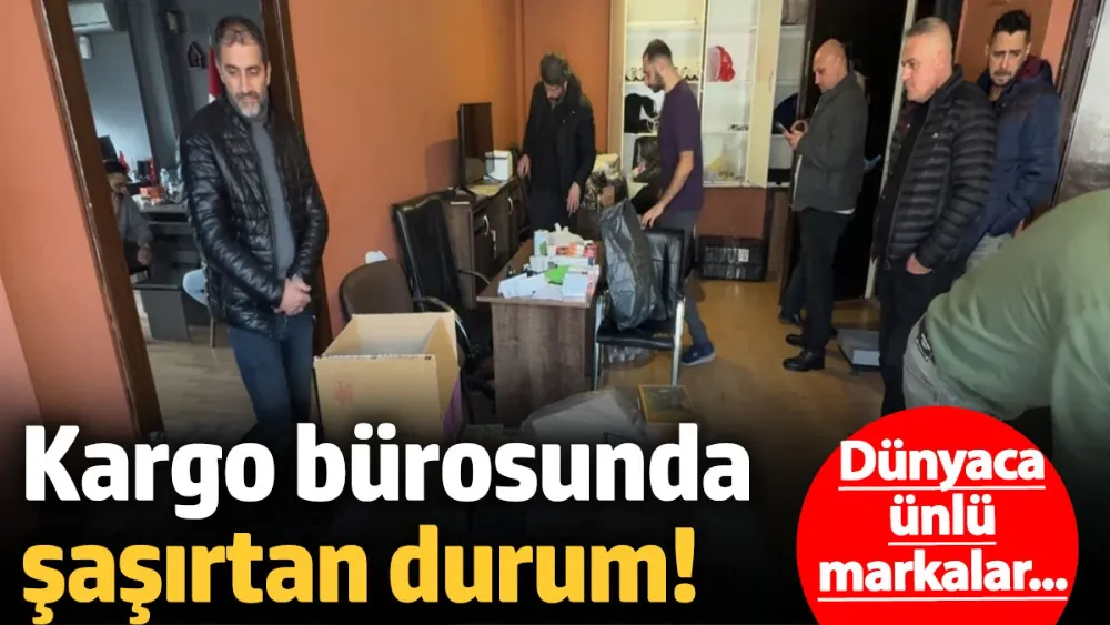 Kargo bürosunda şaşırtan durum!