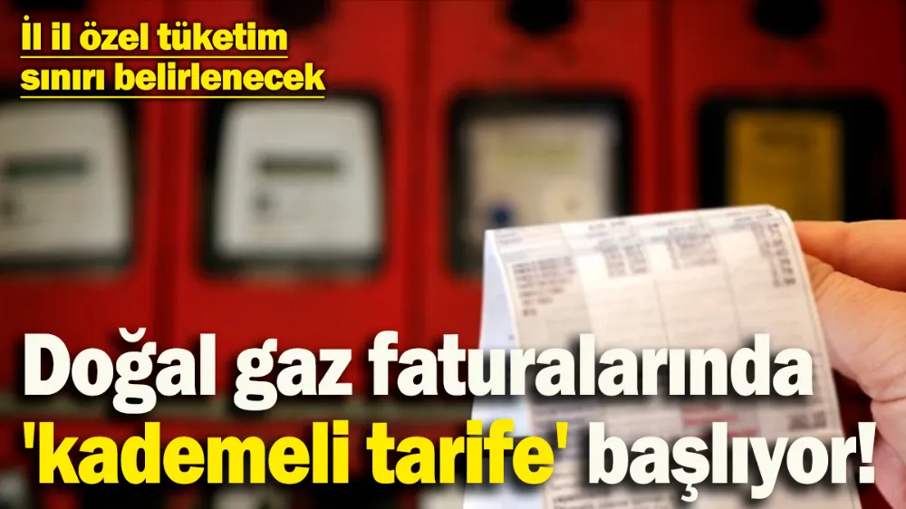 Doğal gaz faturalarında 