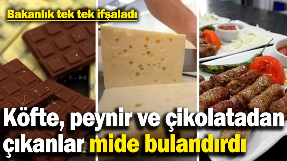 Köftede tırnaklı eti, peynirde mantar, çikolata ve kahveden ilaç çıktı! 