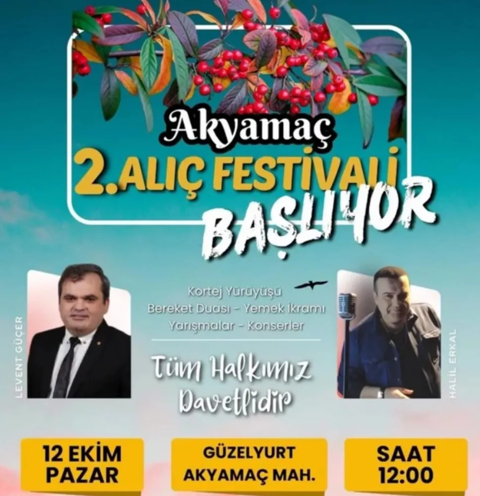 Akyamaç’ta Geleneksel Alıç Festivali Coşkusu