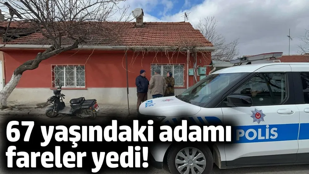 67 yaşındaki adamı fareler yedi