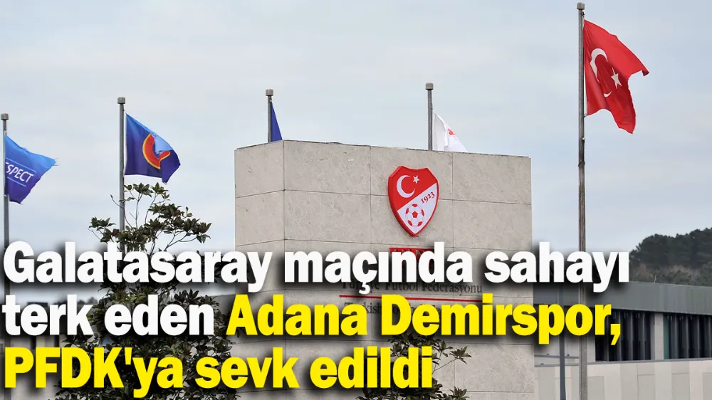 Galatasaray maçında sahayı terk eden Adana Demirspor, PFDK
