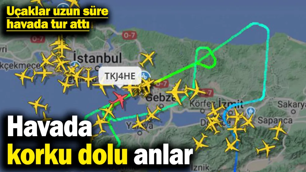 Havada korku dolu anlar! 
