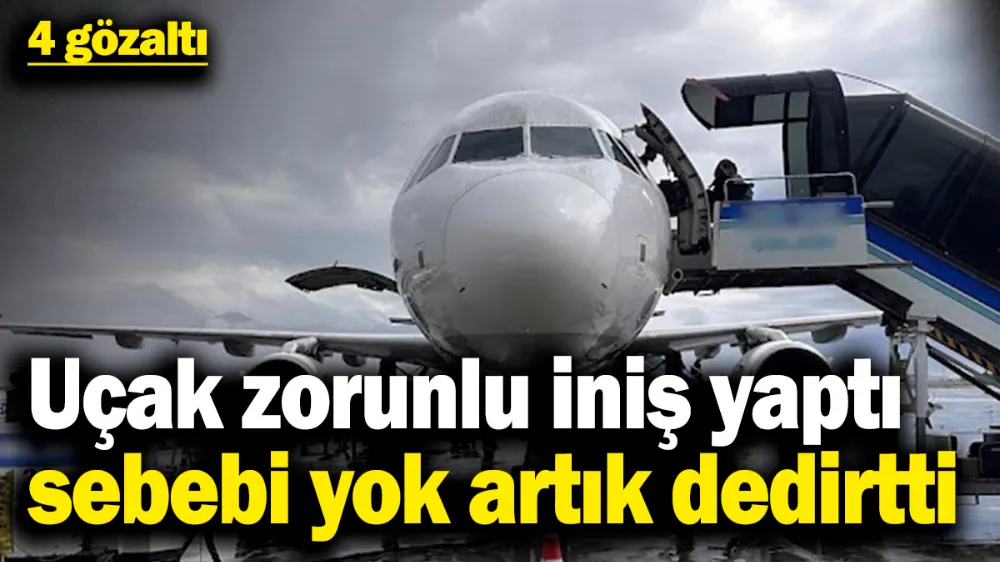 Uçak zorunlu iniş yaptı, sebebi yok artık dedirtti! 