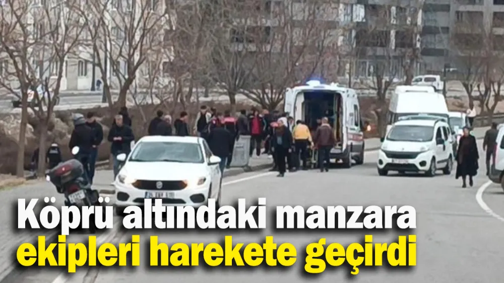 Köprü altındaki manzara ekipleri harekete geçirdi