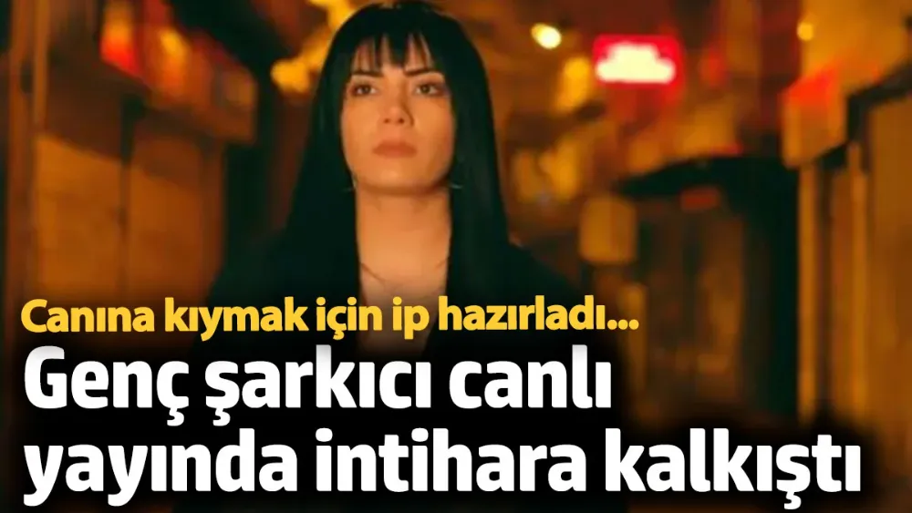 Genç şarkıcı canlı yayında intihara kalkıştı!