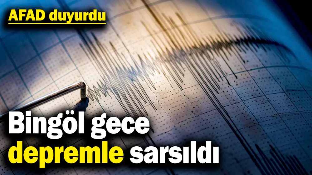 Bingöl gece depremle sarsıldı! 