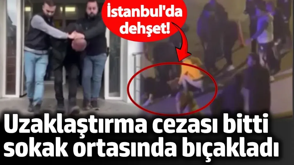 Uzaklaştırma cezası bitti, eski eşini sokak ortasında bıçakladı