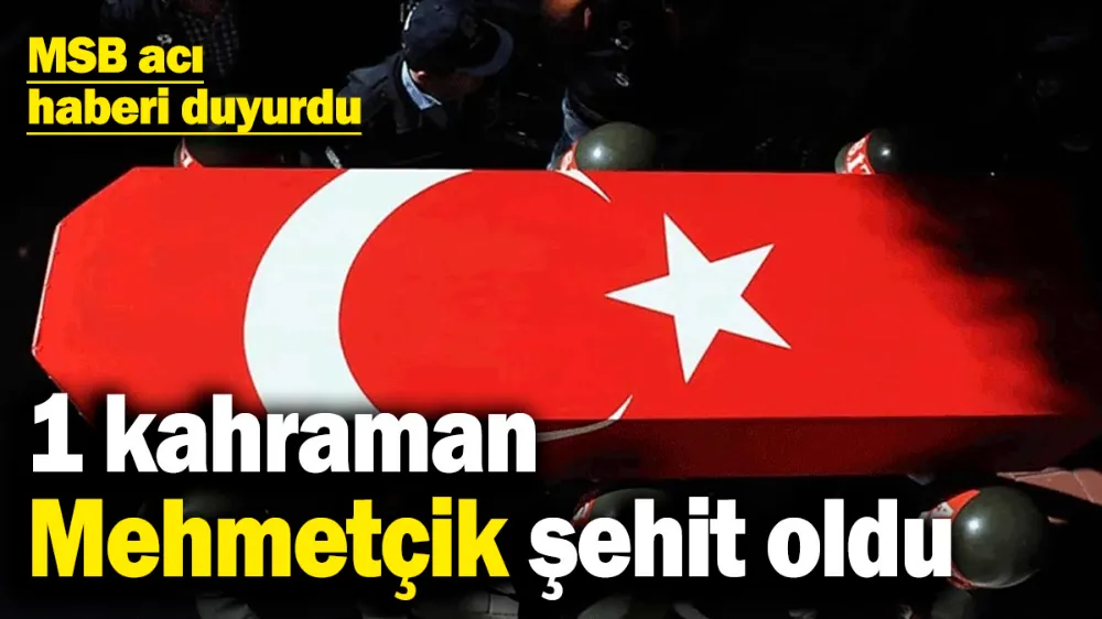 Pençe-Kilit bölgesinde 1 kahraman Mehmetçik şehit oldu