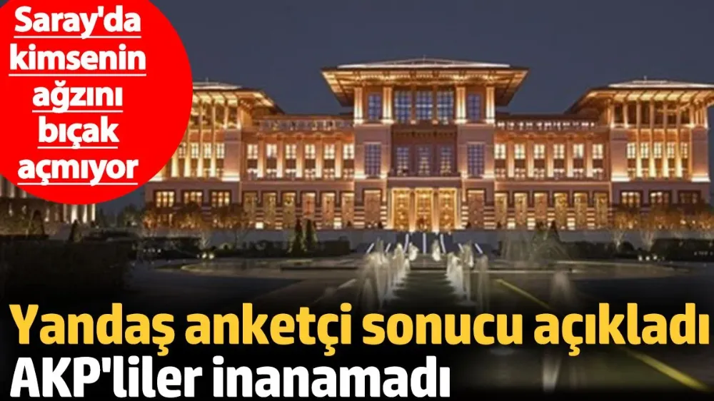 Yandaş anketçi sonucu açıkladı AKP