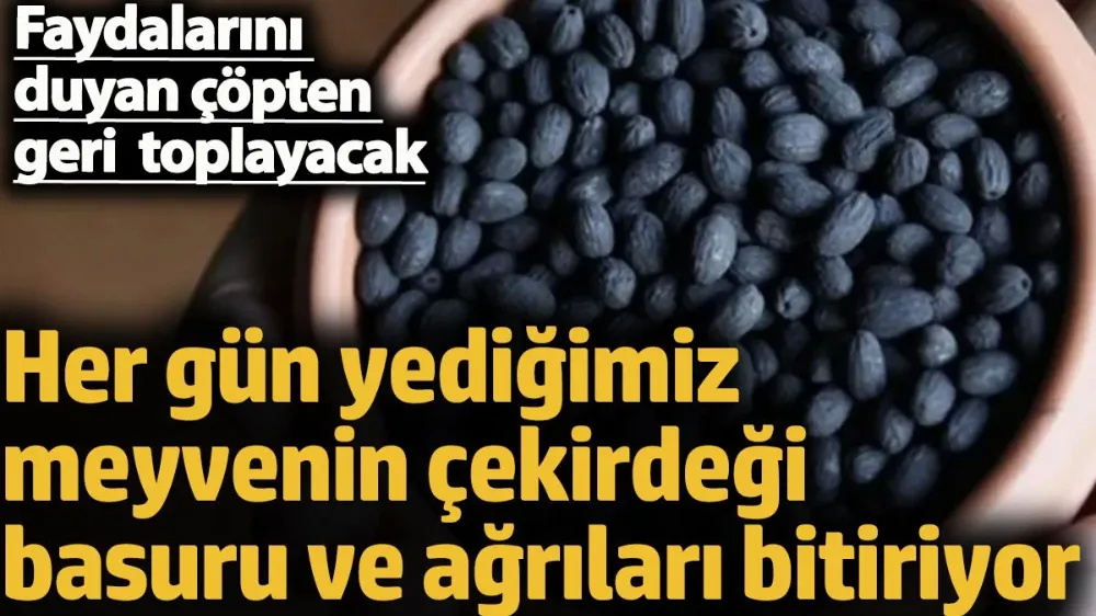 Her gün yediğimiz meyvenin çekirdeği basuru ve ağrıları bitiriyor