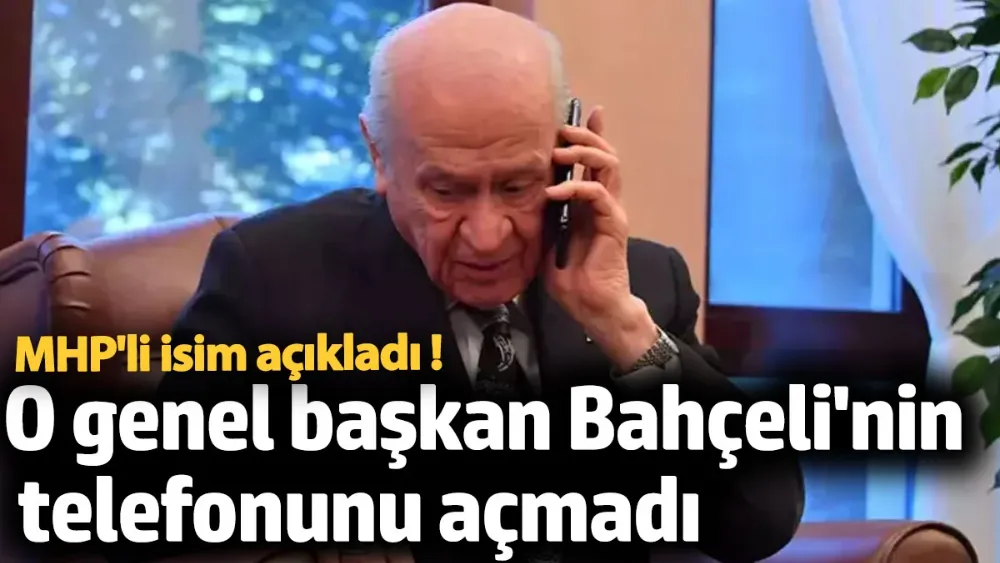 O genel başkan Bahçeli
