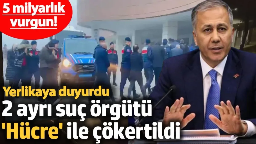 2 ayrı suç örgütü ‘Hücre-8’ ile çökertildi. 