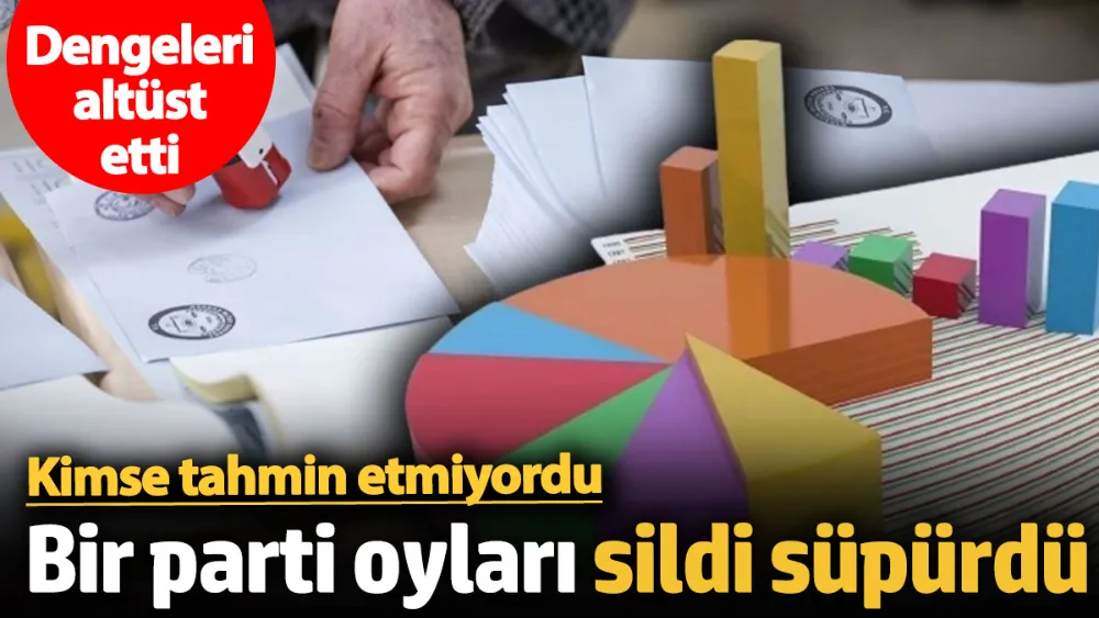 Son seçim anketinde bir parti oyları sildi süpürdü