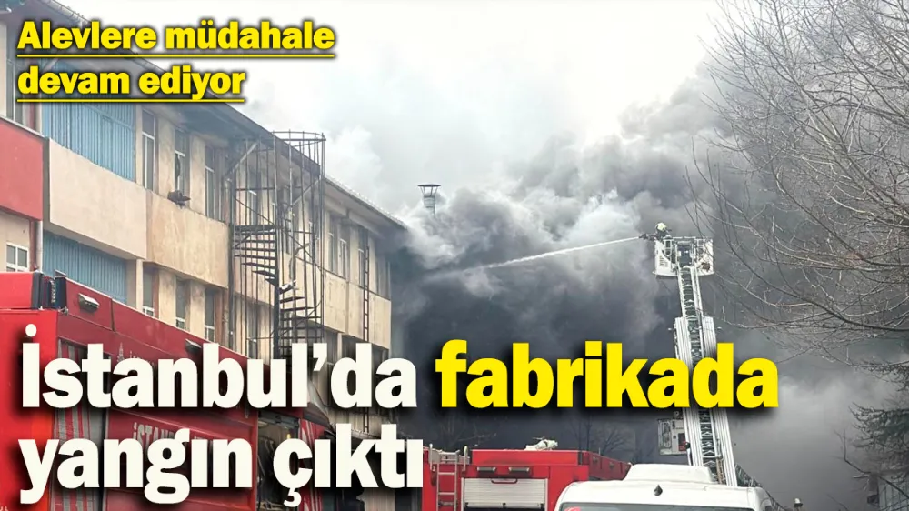 İstanbul’da fabrikada yangın çıktı! 