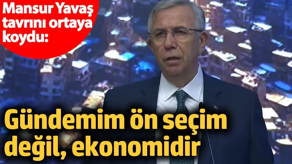 Mansur Yavaş tavrını ortaya koydu! 