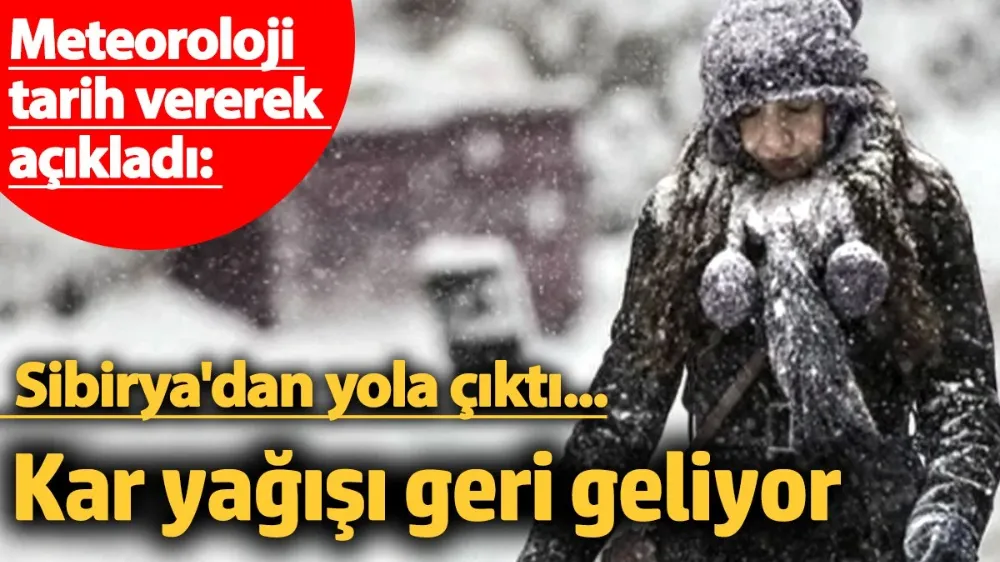 Çok kuvvetli kar yağışı geliyor...