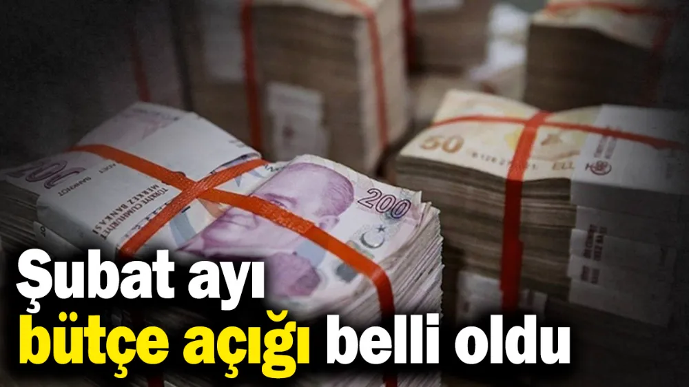 Şubat ayı bütçe açığı belli oldu