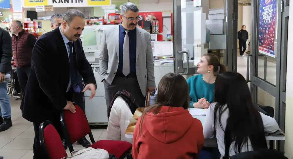 Rektör Arıbaş’tan Vize Haftasında Moral Ziyareti