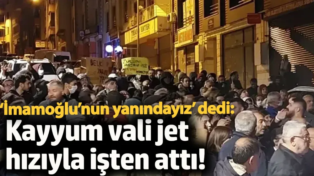 ‘İmamoğlu’nun yanındayız’ dedi !