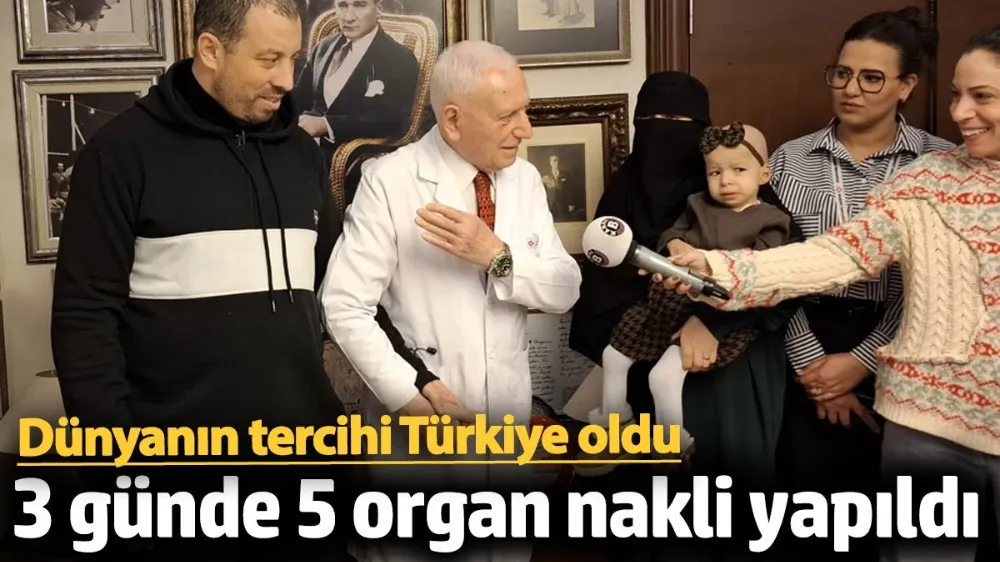 Üç günde beş organ nakli yapıldı