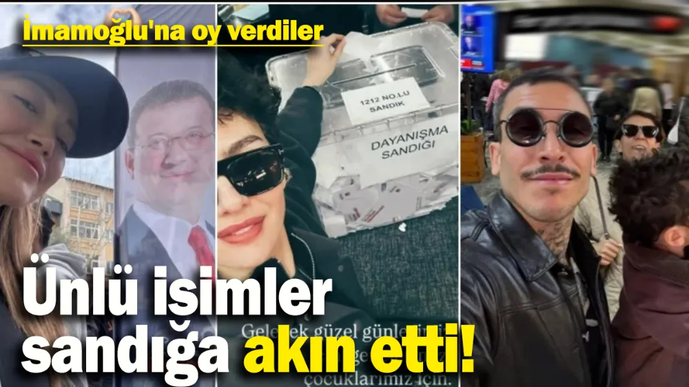 Ünlü isimler sandığa akın etti