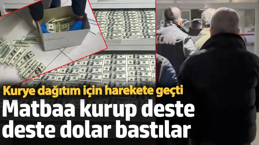 Matbaa kurup deste deste dolar bastılar! 