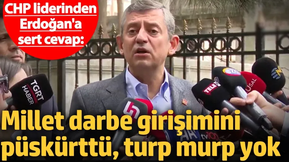 CHP liderinden Erdoğan