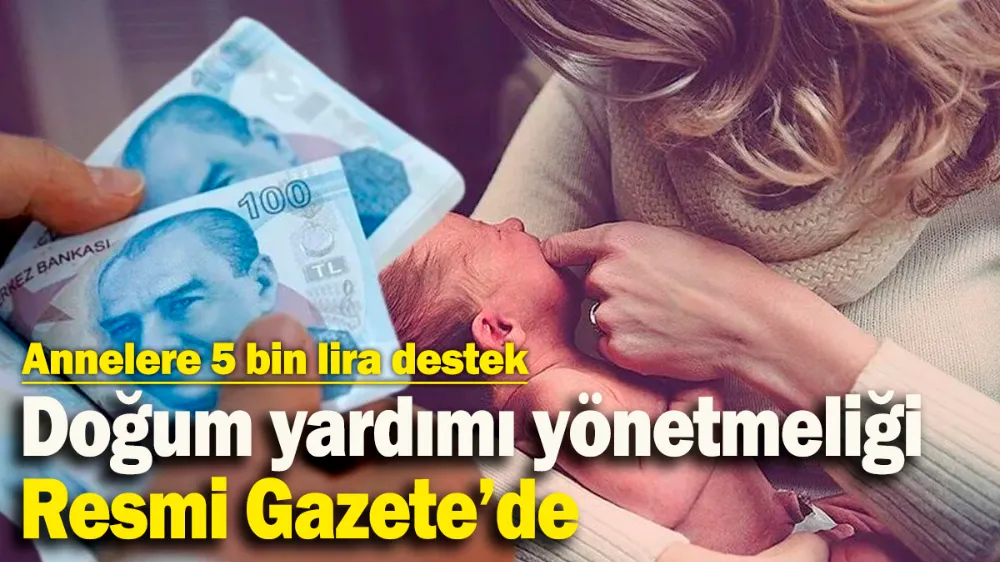 Annelere 5 bin lira destek! 
