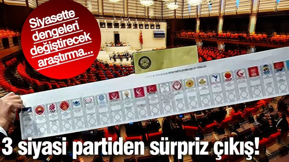 3 siyasi partiden beklenmedik çıkış!