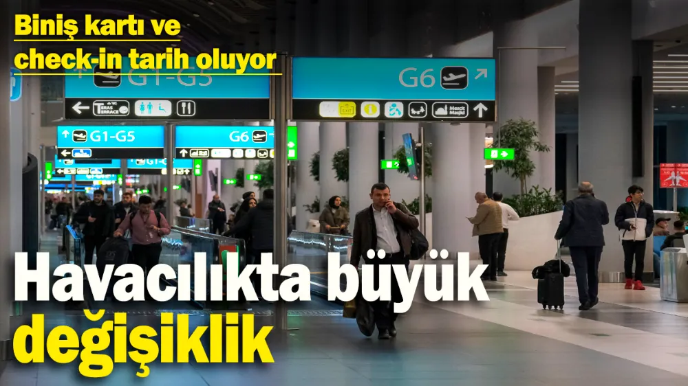 Biniş kartı ve check-in tarih oluyor