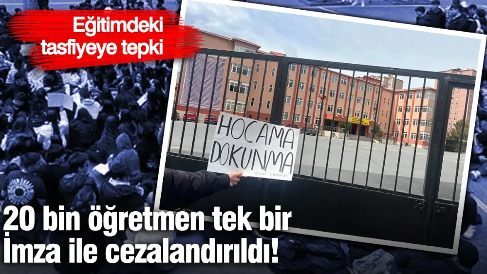 Eğitimdeki tasfiyeye tepki! 