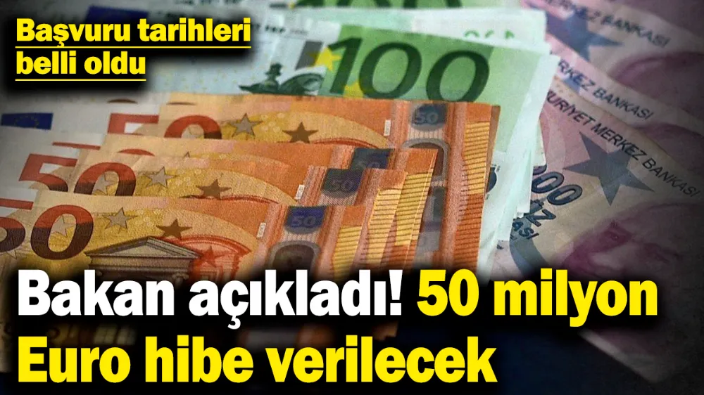  50 milyon Euro hibe verilecek! 